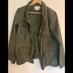 Bar III Green Utility Jacket Size M
